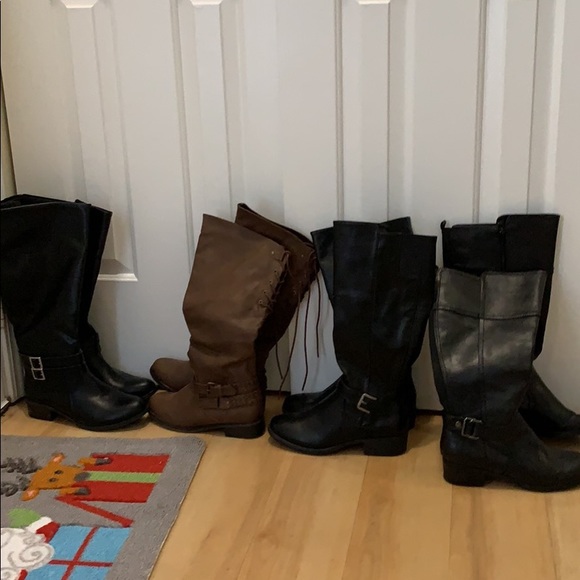 4 pairs of new women’s tall riding boots - Picture 2 of 2